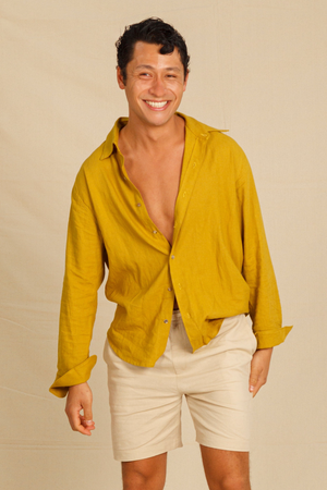 Relaxed Linen Button Down Shirt - Dorsu Ethical Clothing