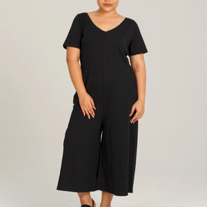 Wide Leg Tie Jumpsuit - Dorsu Ethical Clothing