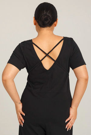 Wide Leg Tie Jumpsuit - Dorsu Ethical Clothing