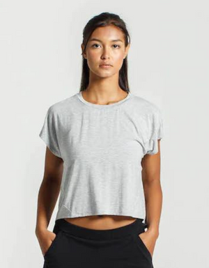 Dorsu | Ethical Cotton Basics | Slouch T-shirt | Grey Marle