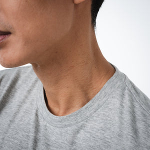Dorsu | Ethical Cotton Basics | Core Long Sleeve T-Shirt | Grey Marle