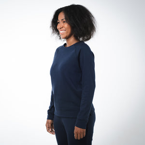 Dorsu | Ethical Cotton Basics | Women's Sweatshirt  | Navy
