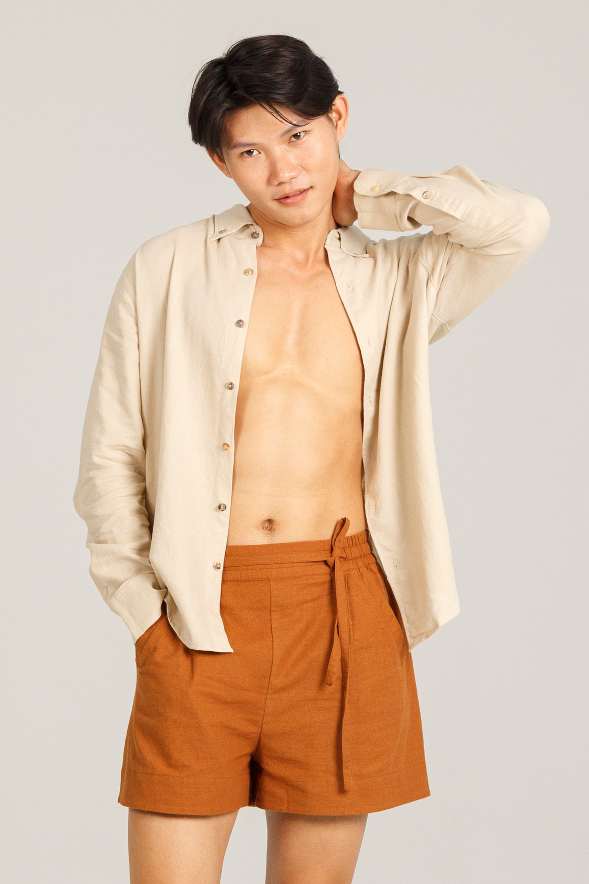 Relaxed Linen Button Down Shirt - Dorsu Ethical Clothing