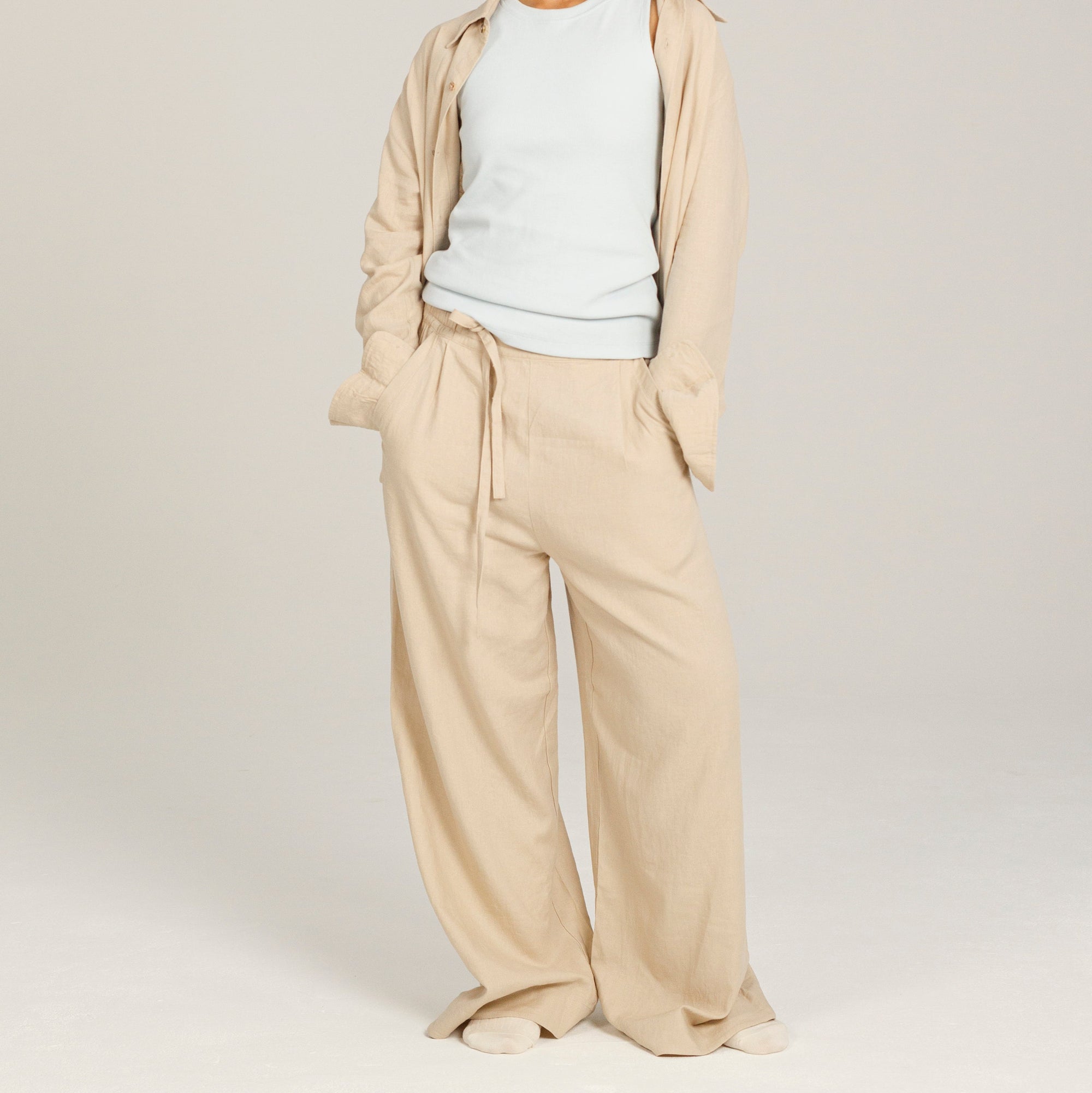 Relaxed Linen Button Down Shirt - Dorsu Ethical Clothing