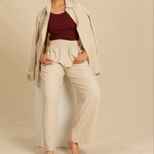 Wide Leg Linen Pants - Dorsu Ethical Clothing