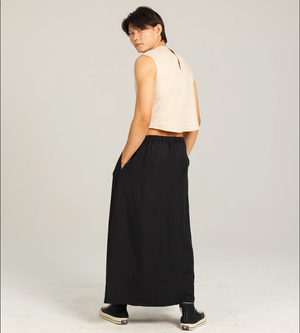 Linen Midi Skirt - Dorsu Ethical Clothing