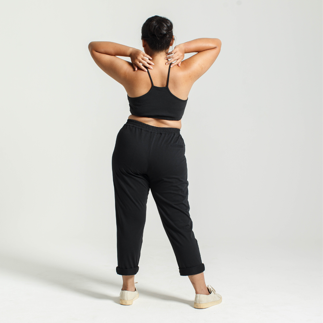 Ethical Fashion Australia  Womens slouchy black pants  Dorsu
