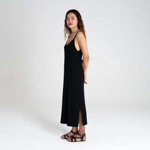 Dorsu | Ethical Cotton Basics | Singlet Dress | Black
