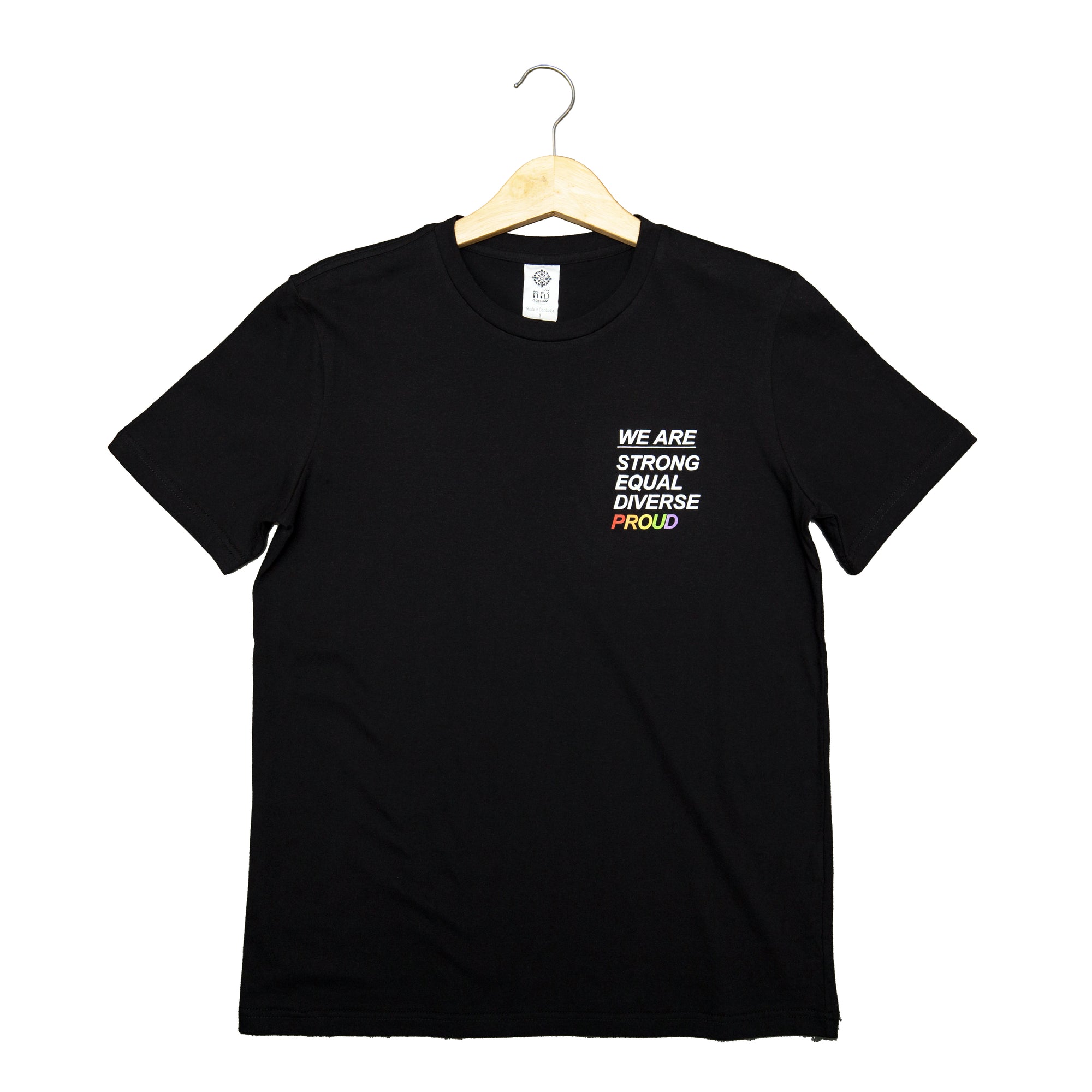 Dorsu | Ethical Cotton Basics | We Are PROUD T-shirt | Black