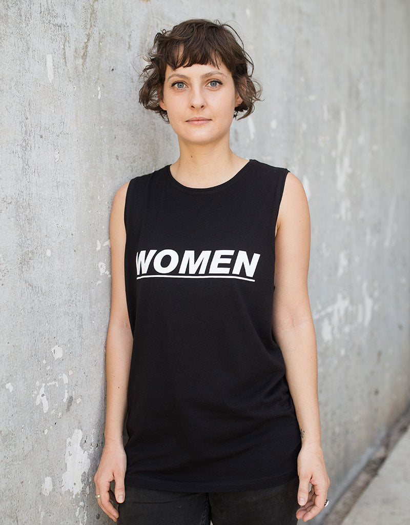 Dorsu | Ethical Cotton Basics | WOMEN Muscle Tank | Black