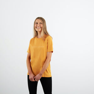 Dorsu | Ethical Cotton Basics | SMFF All Day T-shirt | Mustard